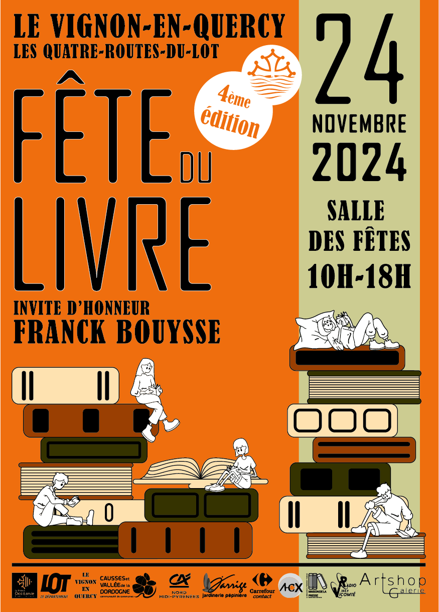 Affiche de la 4e Fête du Livre du Vignon-en-Quercy