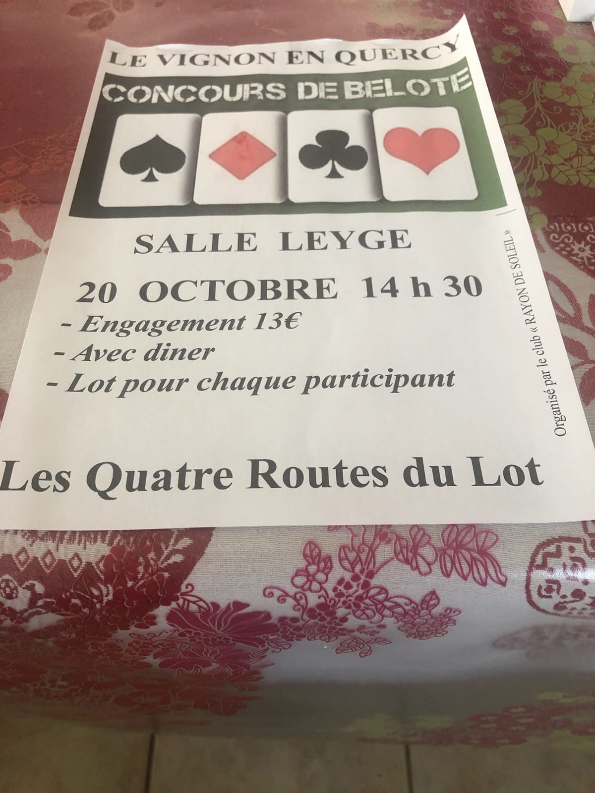Concours de belote