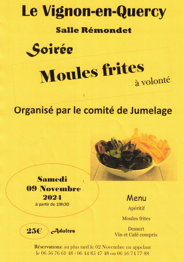 Soirée moules frites